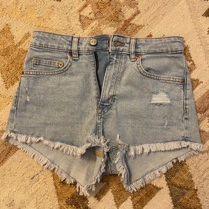 H&M cutoff jean shorts